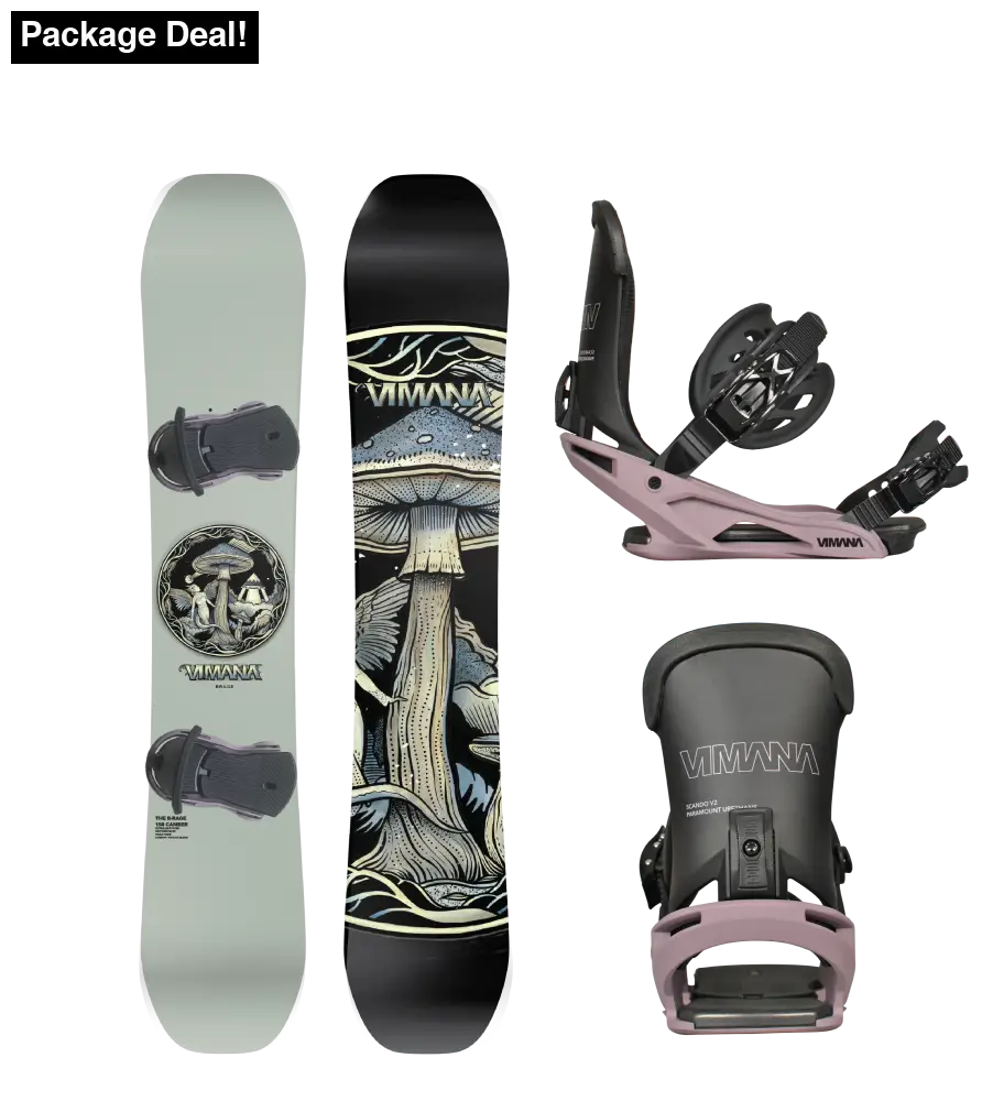 The B-Rage 2025 Package Purple / Medium(39-43) 158 Snowboard