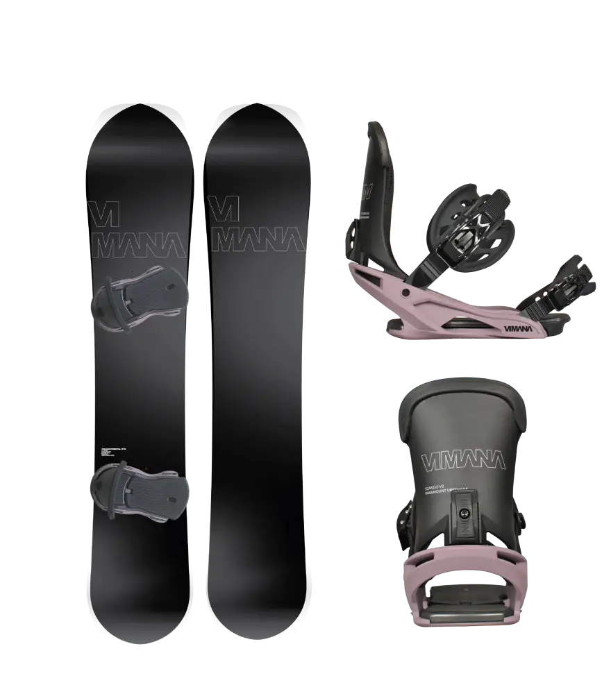 The Continental Mtn V4 Package Purple / 153Cm Small (36-39) Snowboard