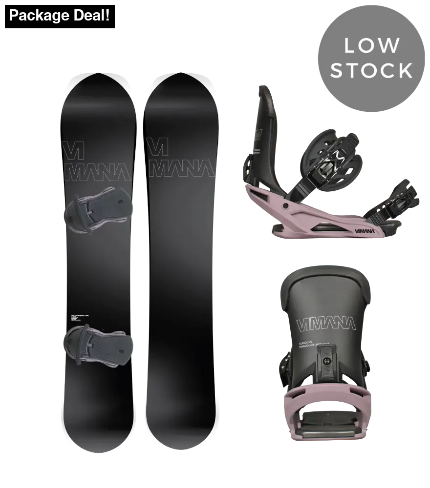 The Continental Mtn V4 Package Purple / 153Cm Small (36-39) Snowboard