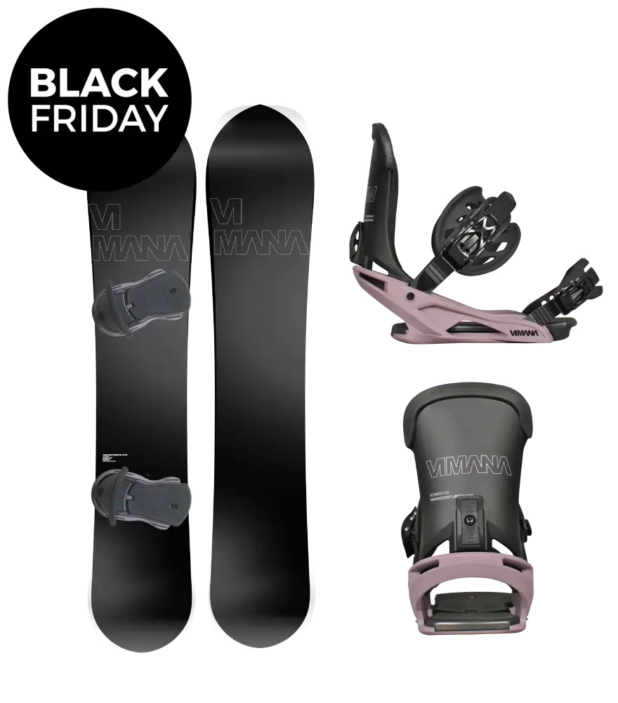 The Continental Mtn V4 Package Purple / 153Cm Small (36-39) Snowboard