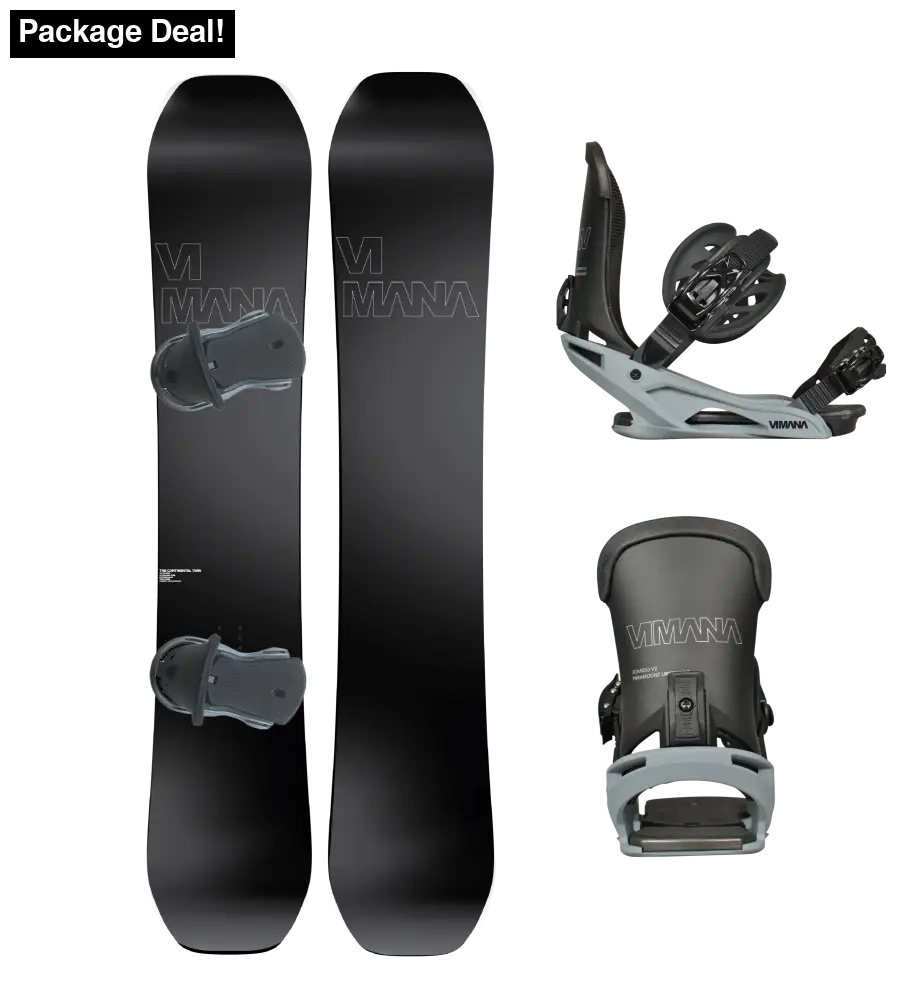 The Continental Twin V4 Package Moon Blue / 150Cm Small (36-40) Snowboard