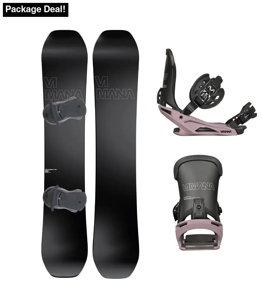 The Continental Twin V4 Package Purple Dust / 150Cm Small (36-40) Snowboard