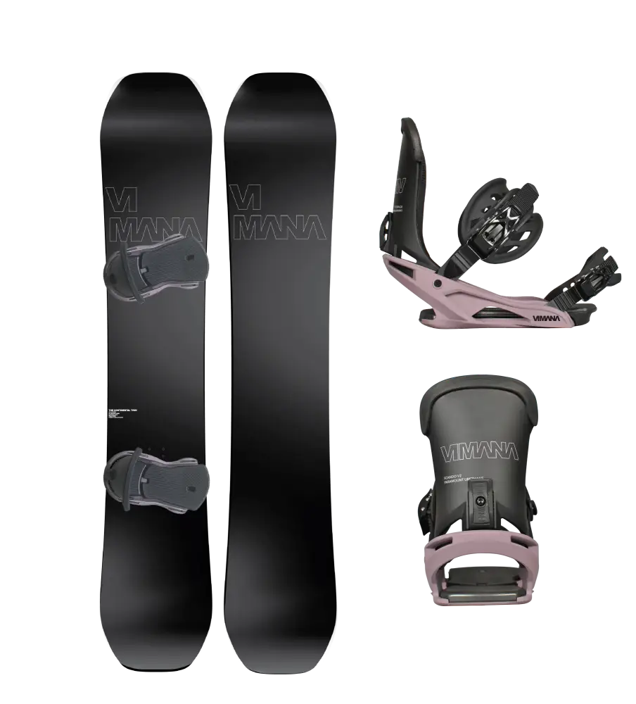 The Continental Twin V4 Package Purple Dust / 150Cm Small (36-40) Snowboard