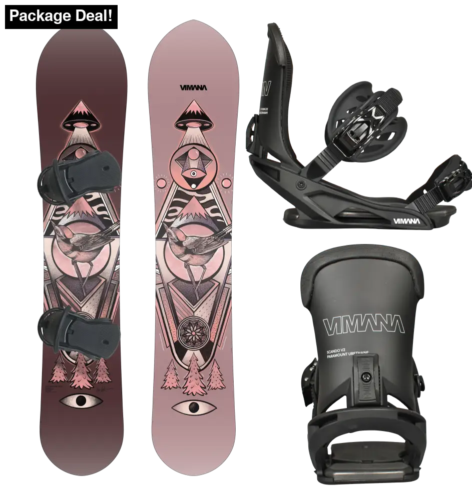 The Ennitime Mtn 2025 Package Black / Medium(39-43) 153 Snowboard