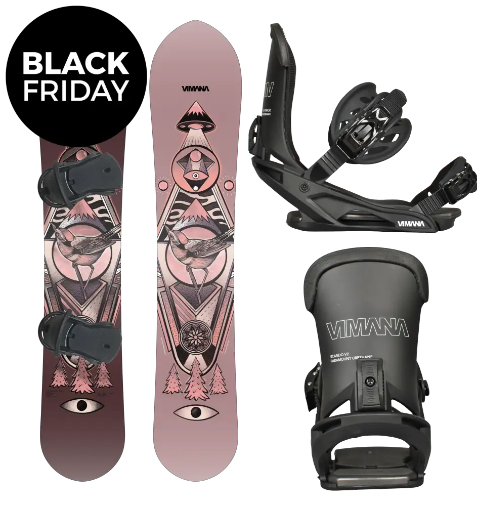 The Ennitime Mtn 2025 Package Black / Medium(39-43) 153 Snowboard