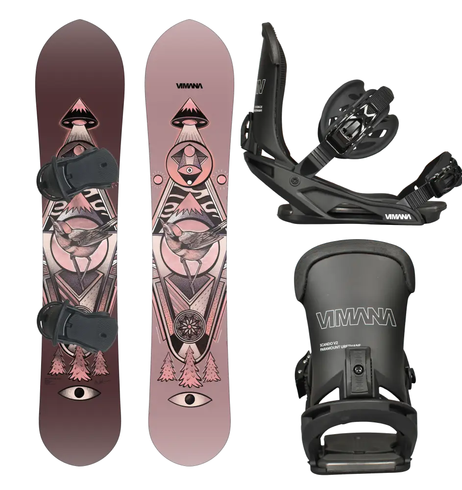 The Ennitime Mtn 2025 Package Black / Medium(39-43) 153 Snowboard