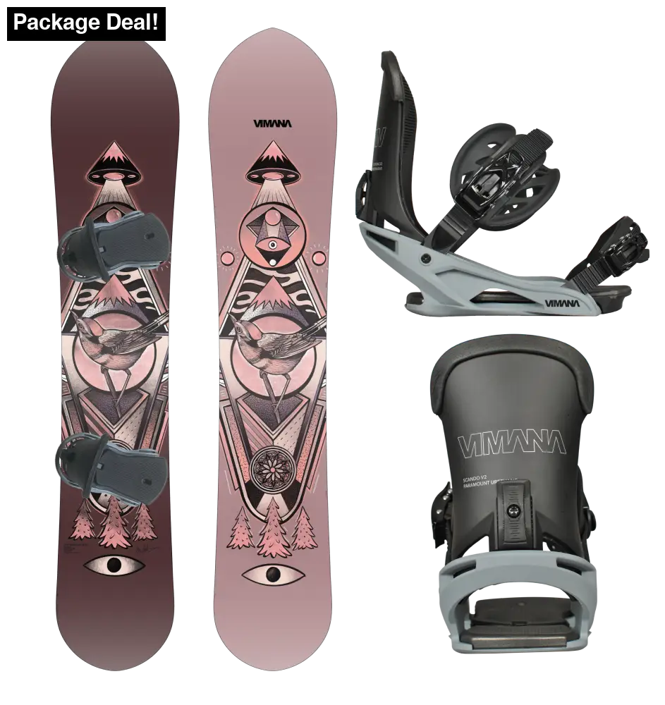 The Ennitime Mtn 2025 Package Blue / Medium(39-43) 153 Snowboard