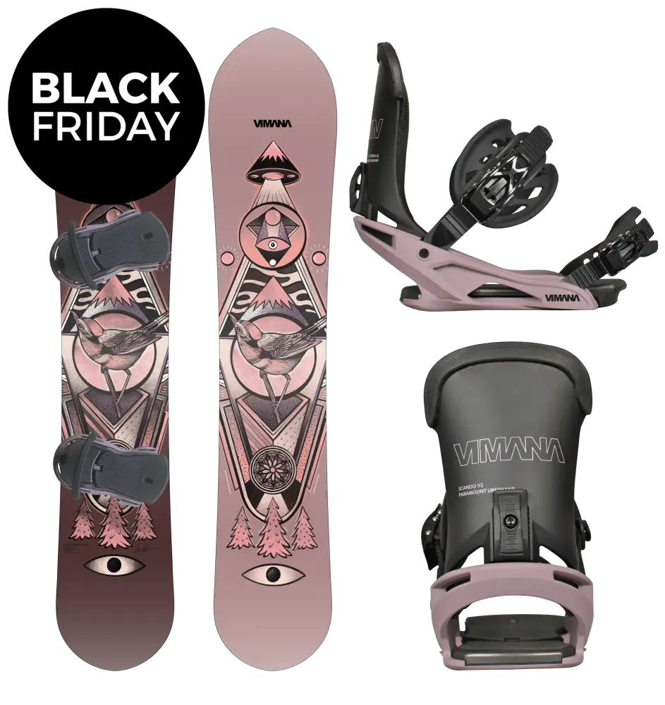 The Ennitime Mtn 2025 Package Purple / Medium(39-43) 153 Snowboard