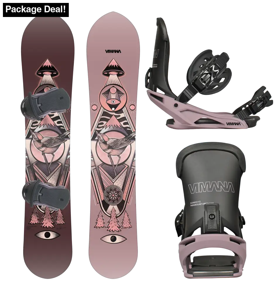 The Ennitime Mtn 2025 Package Purple / Medium(39-43) 153 Snowboard