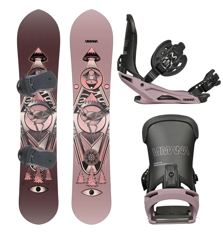 The Ennitime Mtn 2025 Package Purple / Medium(39-43) 153 Snowboard