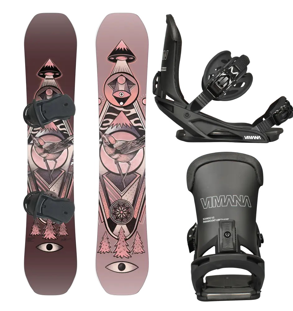 The Ennitime Twin 2025 Package 148Cm / Black Medium(39-43) Snowboard