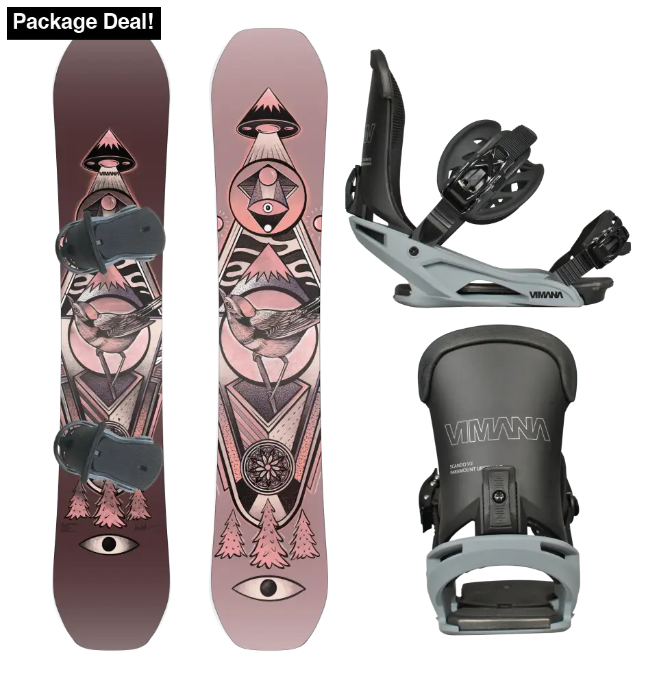 The Ennitime Twin 2025 Package 148Cm / Blue Medium(39-43) Snowboard