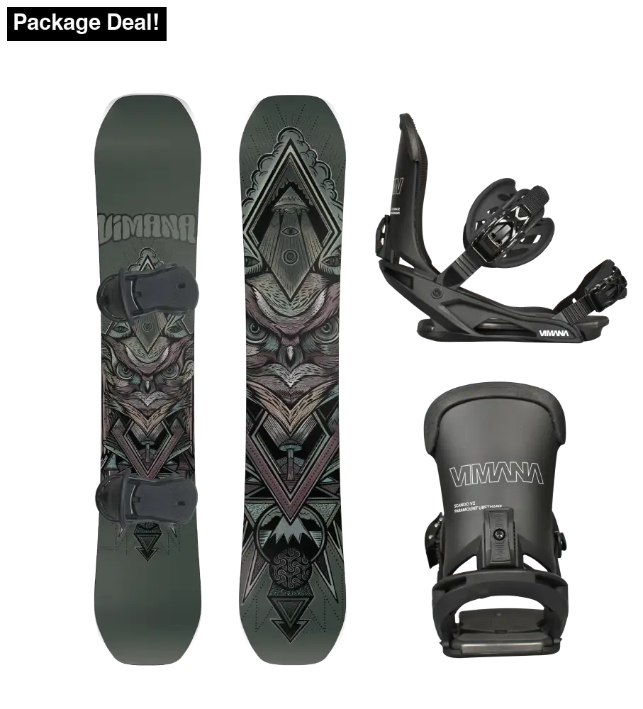 The Vufo 2025 Package Black / 154Cm Medium(39-43) Snowboard