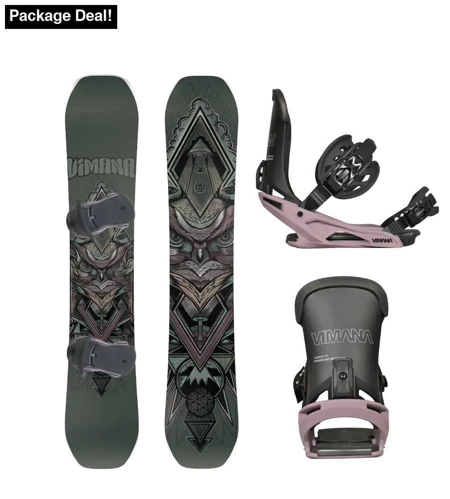 The Vufo 2025 Package Purple / 154Cm Medium(39-43) Snowboard